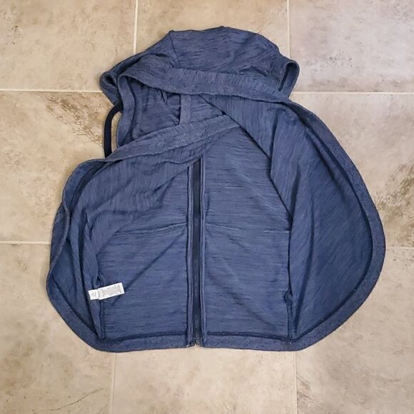 Athleta open back blue zip up vest - Picture 6 of 8